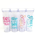 Tumbler, Skinny Tumbler, Clear Tumbler