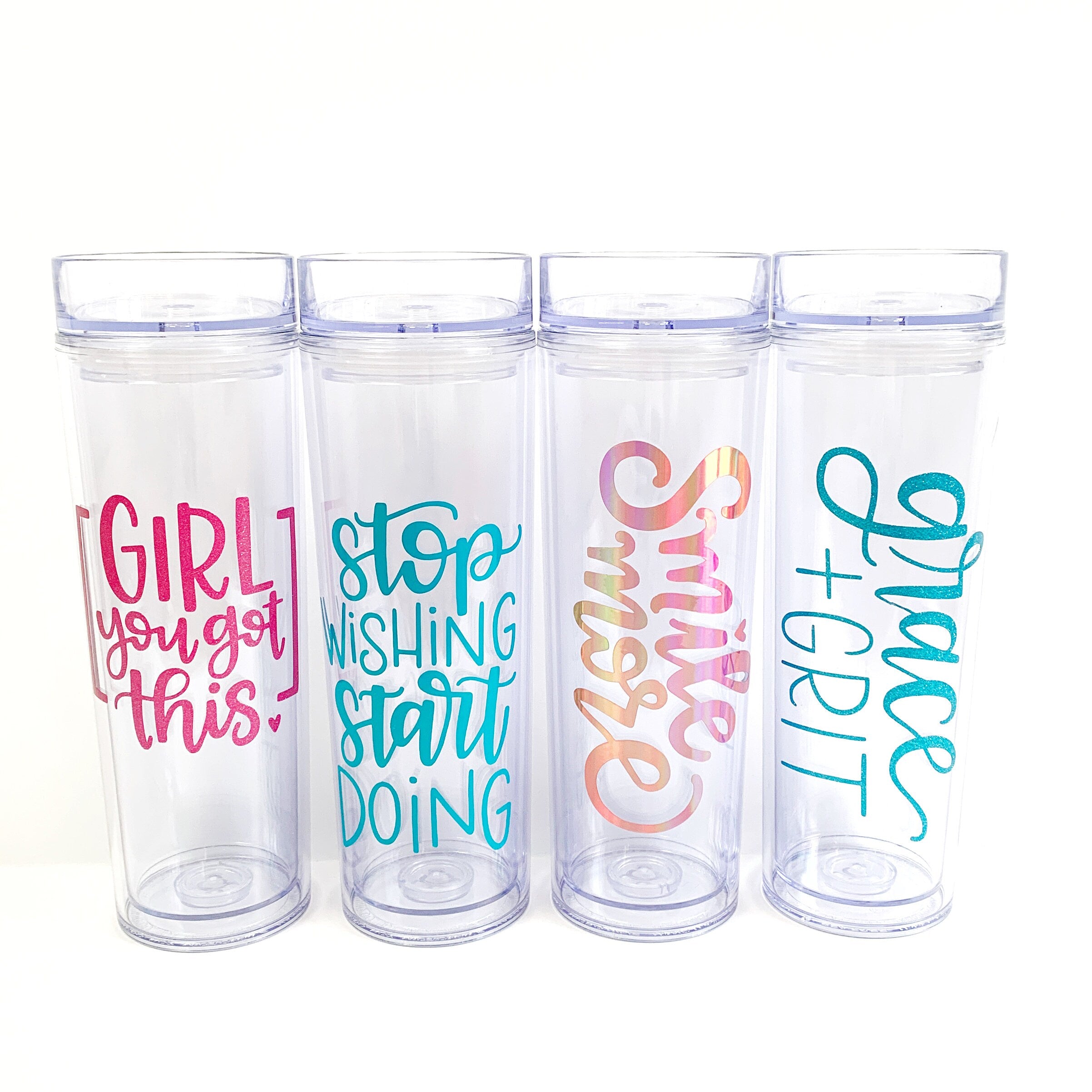 Tumbler, Skinny Tumbler, Clear Tumbler