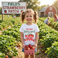 Strawberry Patch Shirt Kids Berry Picking Shirt Toddler Summer Shirt Feeling Berry Good Shirt Str...