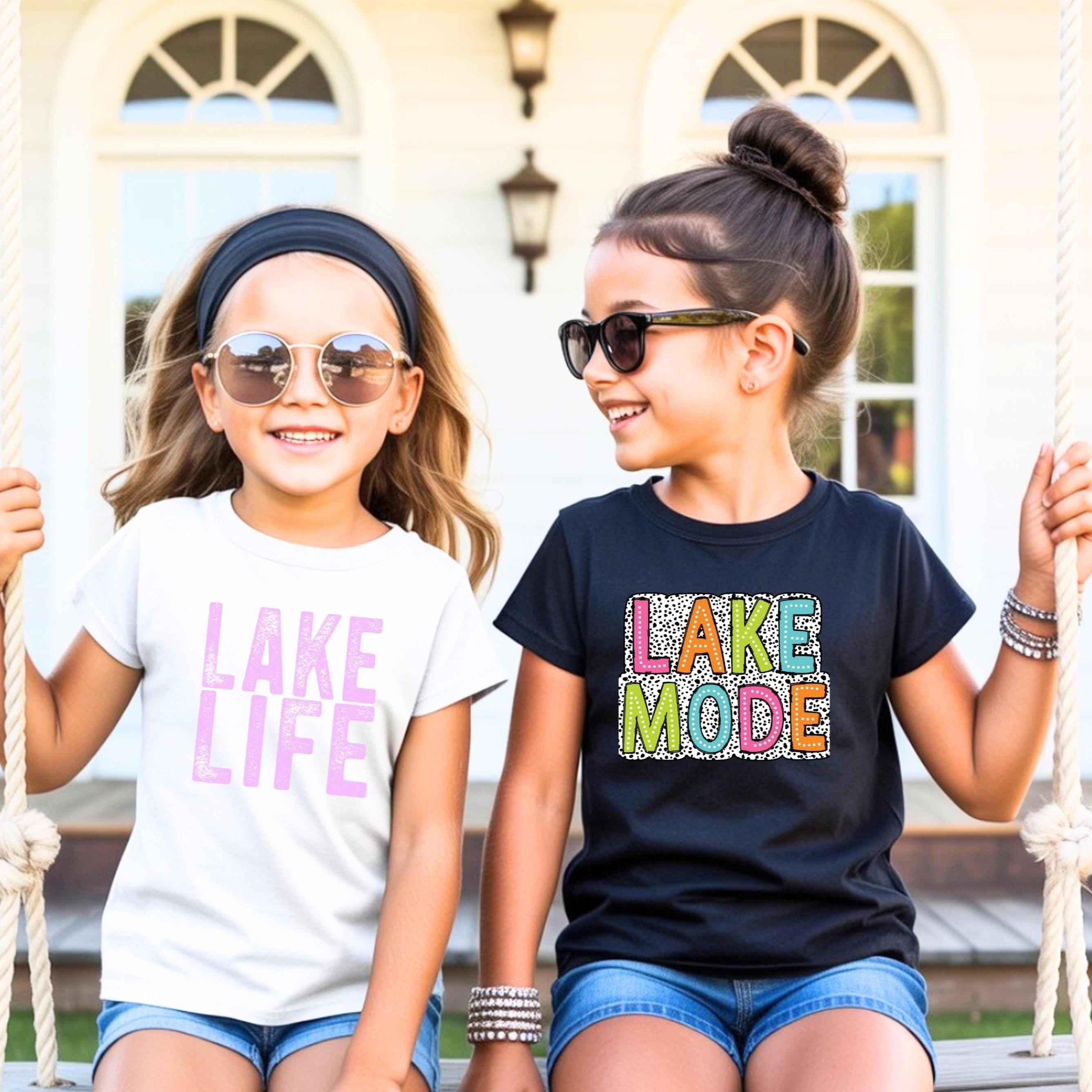 Lake Life & Lake Mode Shirts, Kids Matching Lake Shirts, Summer Vacation Tees